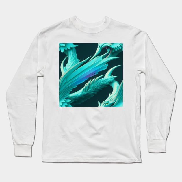 Dragon Scales, Forty-Two: Long Sleeve T-Shirt by EverythingSings.Art